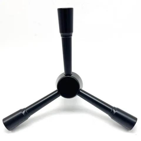 Black 3 Spoke Safe Handle Replacement Fits Gun Cabinets Depository Vault Doors