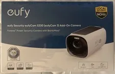 Eufy S330 eufyCam 3 Solar Power Wire-Free Security Add-On Camera (T8160)