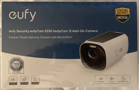Eufy S330 eufyCam 3 Solar Power Wire-Free Security Add-On Camera (T8160)