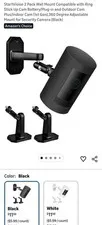 StartVision 2 Pack Wall Mount Compatible with Ring Stick Up Cam Battery/Plug&+
