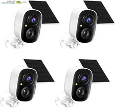 2K FHD Solar Powered Security Cameras Wireless Outdoor,Wifi Wireless Cameras,Out