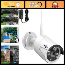 3MP Outdoor Wireless Security Camera - Waterproof, IR Cut, Day & Night Vision, 1