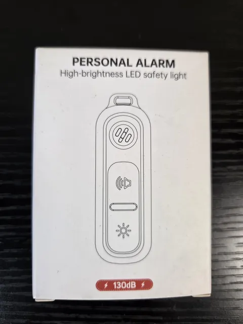 Pink 130dB LED Self Defense Alarm with Rechargeable Battery for Emergency