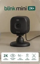 Blink Mini 2K+ (newest model) – Plug-in Home & Pet Indoor Security Camera with 2