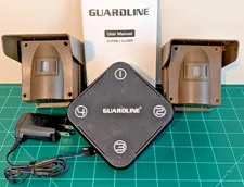 Guardline GL2000 500 Foot Driveway Wireless Alarm Receiver Tested Sensors AS IS