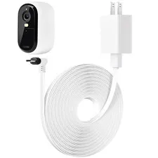Power Cable 25ft Compatible Arlo Essential 2K 2nd Gen USB-C Flat Weatherproof