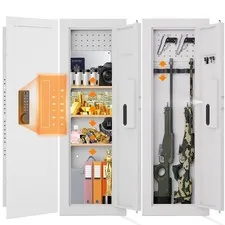 Secondhand 47.24" Wall Hidden Safe with Removable Pegboard & Adjustable Shelve