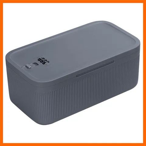 Small Lock Box, 9.25" x 5" x 3.6" Lockable Storage Safe Box for Medicine Phon...