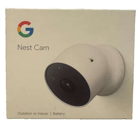 Google Nest Cam White Outdoor Indoor Security Camera, 1080 HD New Free Ship