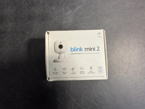 Blink Mini 2 Security Camera 1080p Wired Indoor Outdoor Night Vision Audio  NEW