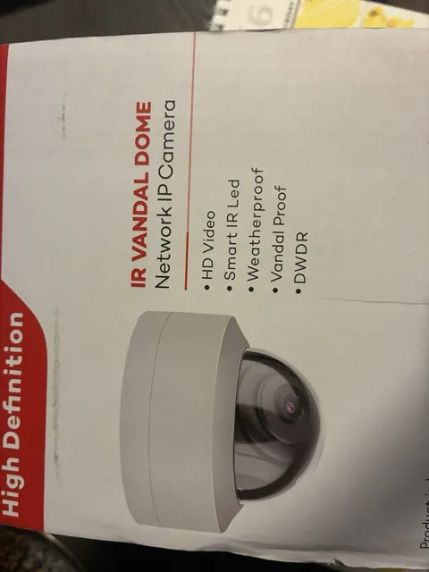 4MP PoE IP Vandal Dome Camera IR Mode Outdoor/Indoor Metal Housing 2.8mm