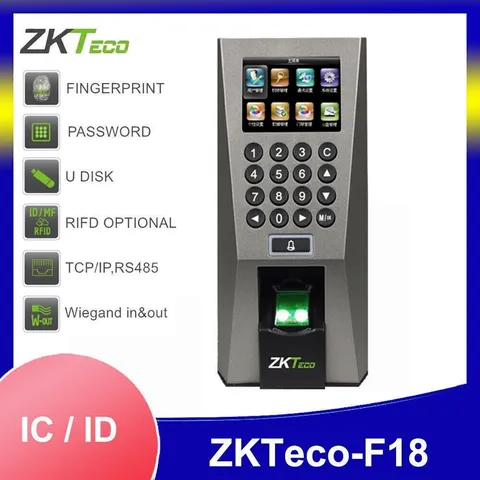Zkteco F18 TCP/IP Fingerprint Access Control & Time Attendance Central Control