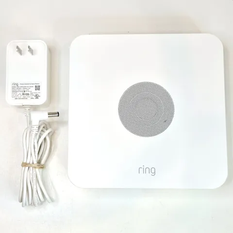 Ring Alarm Base Station 4HB1U9-0EN0 White Gen 2 Reset Tested w/ OEM AC Adapter