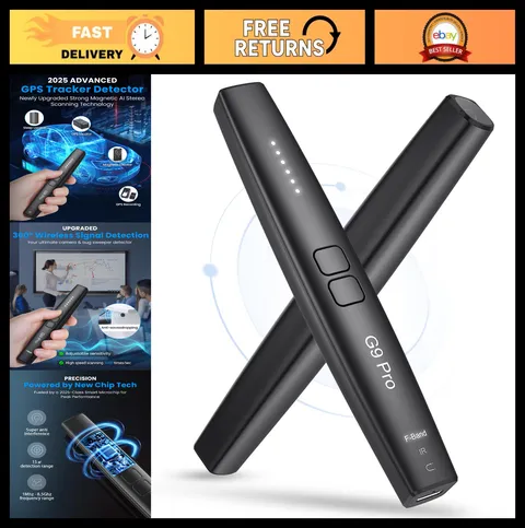 Anti-Spy Camera Finder & Bug Detector - GPS Tracker, Listening Device Alert, 72H
