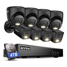 ANNKE 3K Lite 8CH DVR HD 1080P Security Camera System Outdoor Color Night Vision