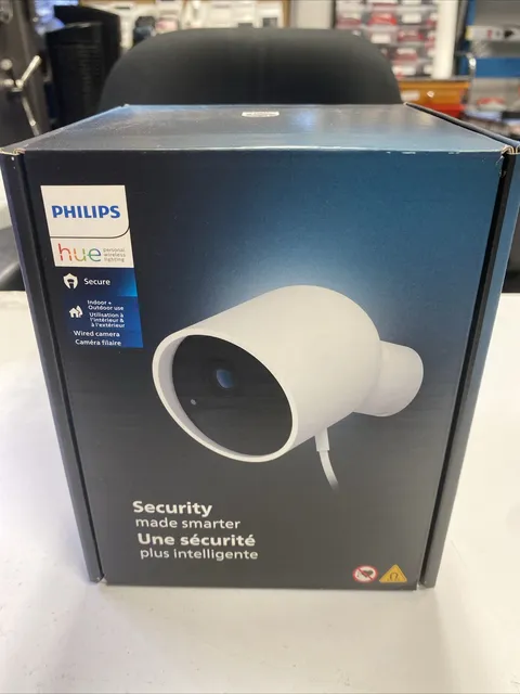 Philips Hue Secure Indoor/Outdoor Surveillance Camera - White