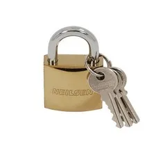 38mm Brass Heavy Duty Padlock with 3 Keys for Luggage Locker Storage