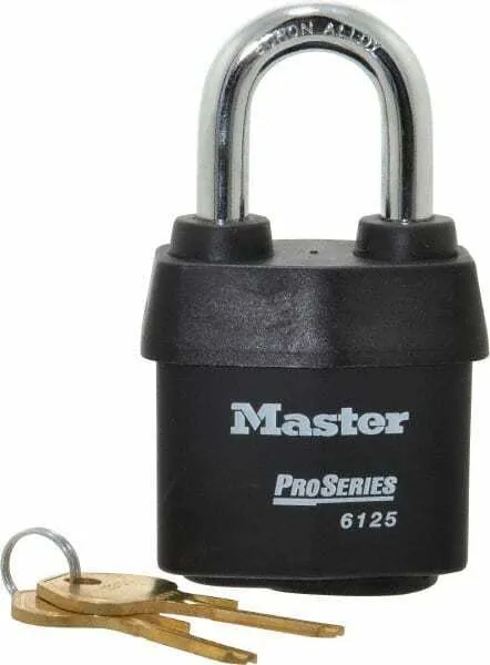 Master Lock 1-3/8" Shackle Clearance, Keyed Alike Padlock