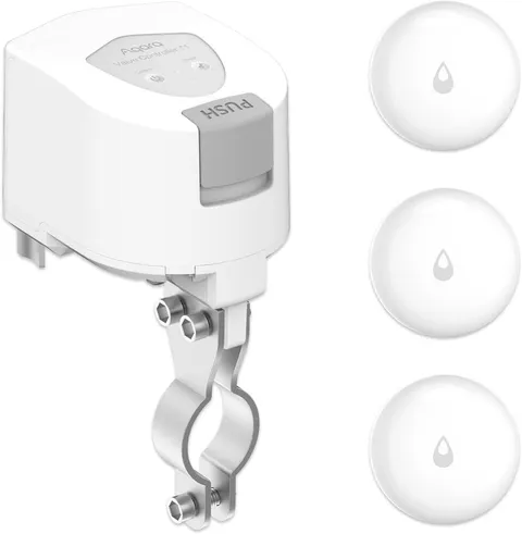 Water Leak Sensor 3 Pack and Smart Valve Controller T1 Kits,Supports App Remote