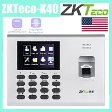 ZKteco K40 TCP/IP Biometric Fingerprint Time Clock With Access Control Terminal