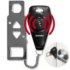 Securityman Portable Door Lock with Alarm | Hotel Door Locks for Travelers Se...