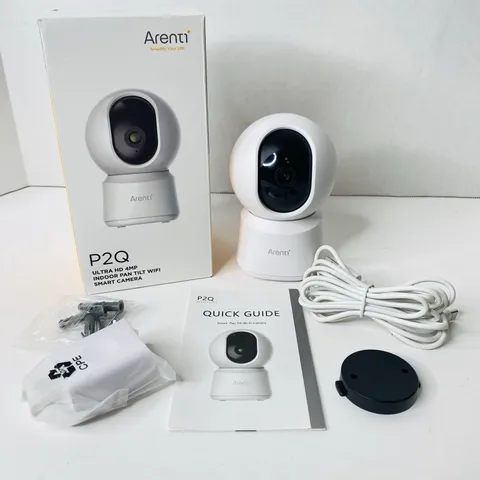 Arenti P2Q 4MP Indoor Wi-Fi Camera Live 2.4/5GHz Dual Band Babies Elderly Pets