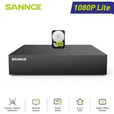 SANNCE 5IN1 8CH 16CH 1080P Lite DVR Home Video Recorder for CCTV Security System
