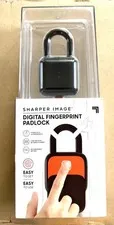 Sharper Image Fingerprint Digital Smart Padlock for Locker Bike Door Gate Home