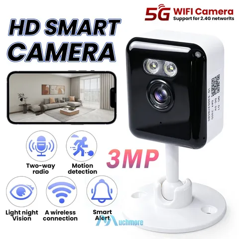 2K Dual Band WiFi Home Security IP Camera Color Night Vision Baby Pet Monitor US