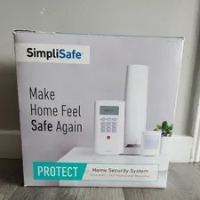 SIMPLISAFE PROTECT HOME SECURITY SYSTEM MODEL BBY-PRT08-00 8 PIECE WHITE SYSTEM