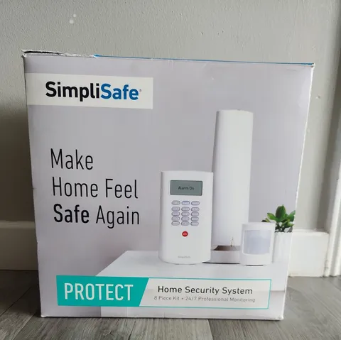 SIMPLISAFE PROTECT HOME SECURITY SYSTEM MODEL BBY-PRT08-00 8 PIECE WHITE SYSTEM