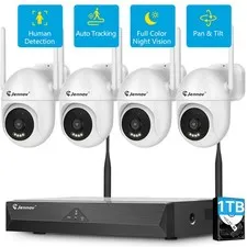 JENNOV 5MP 10CH NVR WIFI Home Security Camera System Outdoor Night Vision