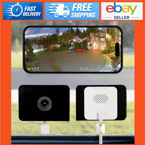 Indoor HD Security Camera, WiFi Color Night Vision, AI Motion Detection, 24/7 Re