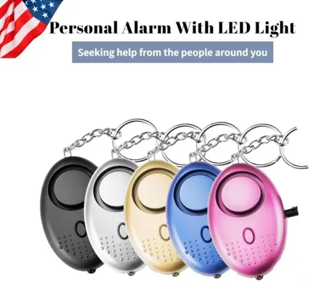 Keychain Personal Safety Alarm 130dB Loud Siren Self Defense Mini Security Alert