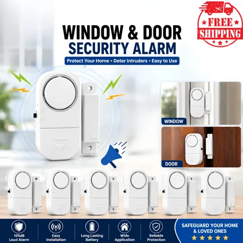 Wireless Home Window Door Burglar Security Alarm System Magnetic Sensor