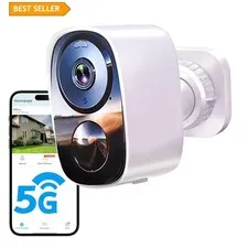 Upgraded Waterproof 2K Security Camera with Two-Way Talk and Free Cloud Storage