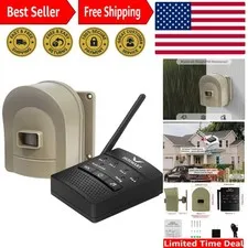 1/2 Mile Wireless Driveway Alarm - Robust Weatherproof Motion Detection Sensor