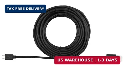 Smays 25 ft Micro USB Cable Replacement for Wyze Cam, Nest Camera - Extra Long E