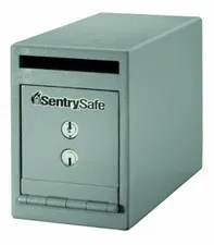 SentrySafe Depository Safe with Dual Key Lock, Steel Drop Slot Safe for Offic...