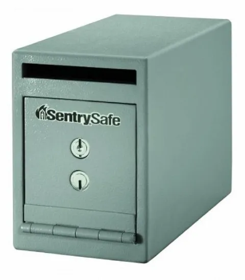 SentrySafe Depository Safe with Dual Key Lock, Steel Drop Slot Safe for Offic...