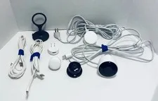Google Nest Indoor 1st Gen A0005 & Outdoor Security Camera Bundle w/OEM Cords