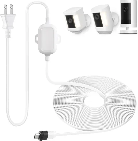 Weatherproof Power Cord for Spotlight Cam Plus/Pro (Battery), 25Ft USB-C Outdoor