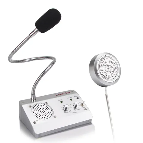 Dual-Way Window Intercom System,High Power Speaker,Microphone Speaker for Tel...