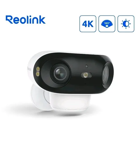 Reolink Argus 4 Pro 4K Wi‑Fi Camera – ColorX Night View – Dual Lens 180°