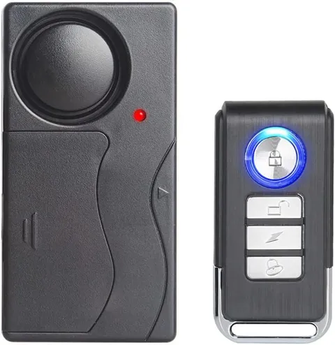 Wireless Anti-Theft Vibration Alarm, 110Db Loud Sensitivity Adjustable Motion Se