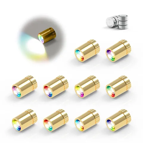 10 Pack Small Spotlight Battery Operated LED Lights, Warm Multicolor Changing
