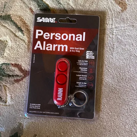 Sabre Rainn Personal Alarm Self Defense Siren Key Ring