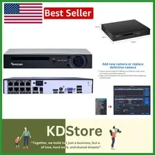 8-Channel 5MP H.265 Network Video Recorder - Ideal for Security Needs