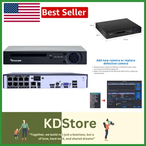 8-Channel 5MP H.265 Network Video Recorder - Ideal for Security Needs