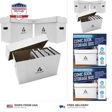 Invested Alliance Premium Short Comic Book Storage Box Organizer with Lid | T...